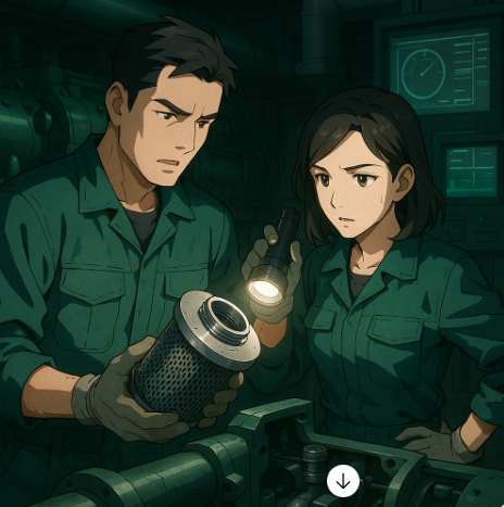 Extensive main engine damage due to broken lube oil (LO) filter