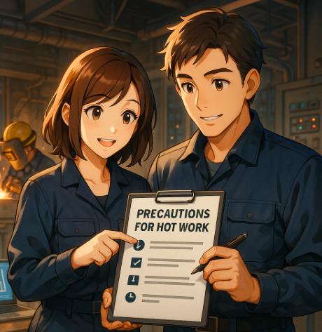 PRECAUTIONS FOR HOT WORK