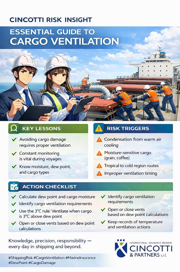 Britannia P&I : Cargo Ventilation in Shipping: Preventing Condensation Damage